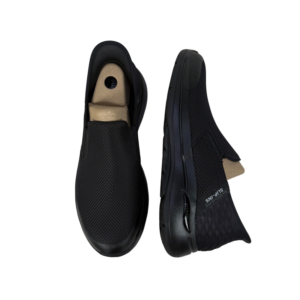 Skechers Go Walk Arch Fit Hands Free‎ Slip In Mens 13 Black Sneakers 216259 BBK